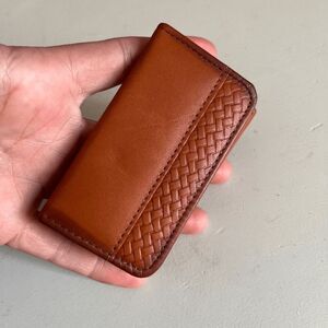 Princess Gardner Leather Key Wallet Full Grain Cowhide 6 Hook Cognac